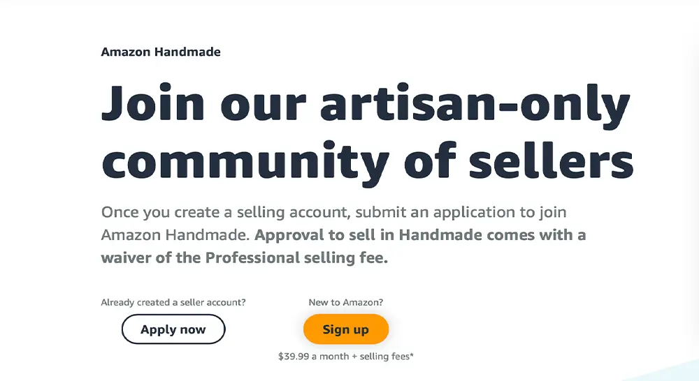 amazon artisan-only community of sellers