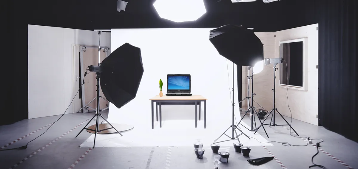 picture of a studio ready for a photoshooty